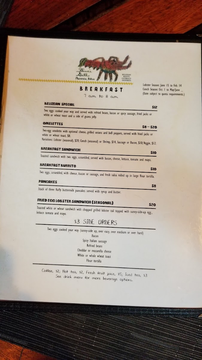 Menu Pickled Parrot-5